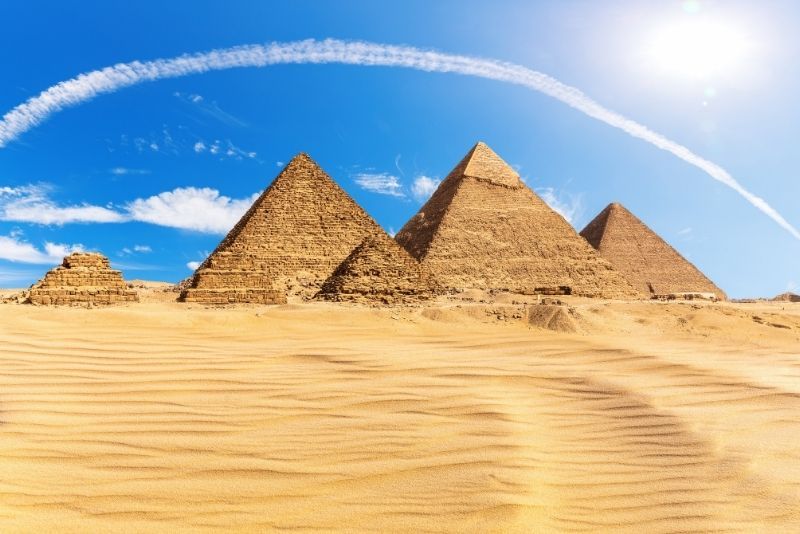 the Pyramids of Giza