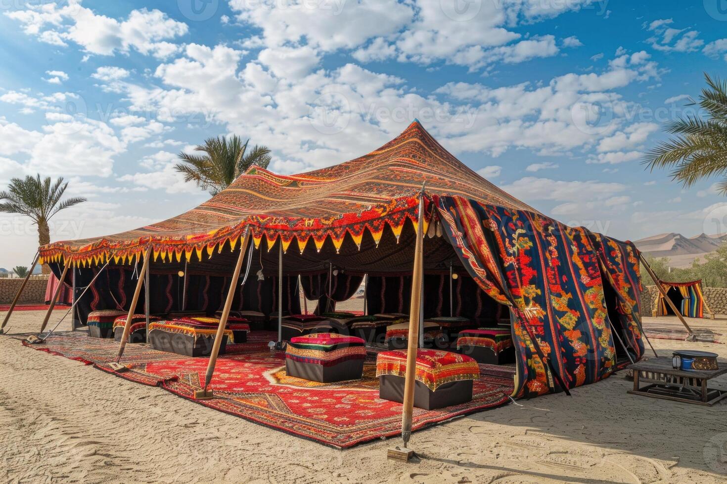 the Bedouin tents